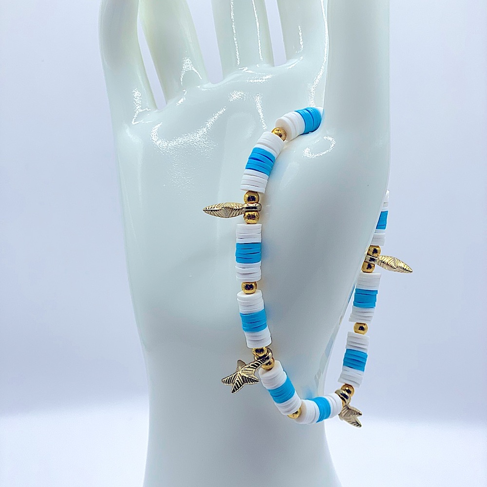🌊Ocean Vibes🌊 clay bead bracelet
